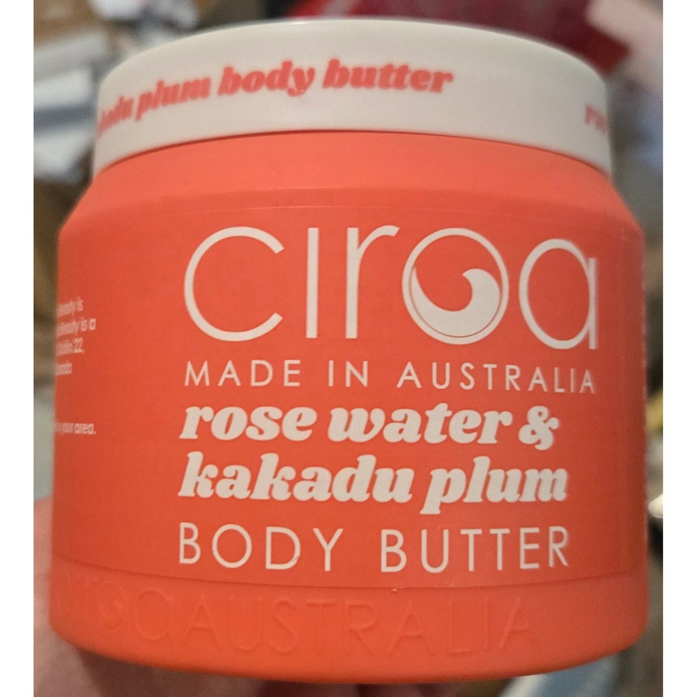 Ciroa Body Butter 8.45oz Unisex Rose Water Kakadu Plum Moisturizer